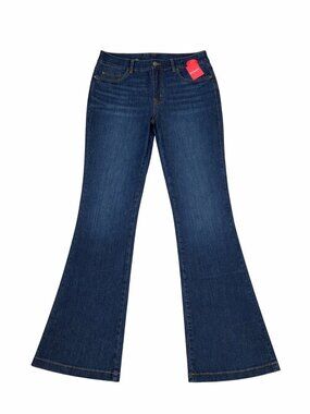 SPANXshape™ EveryWear Flare Jeans NEW SIZE Large Midnight Shade Faux Pockets